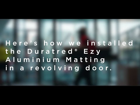 Duratred® Ezy Aluminium Entrance Matting Installation in a Revolving Door