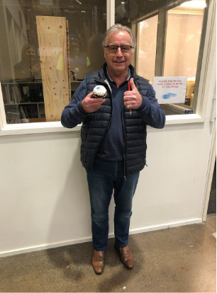 Richard with a cupcake and a thumbs up! Thanks for sending this in, Richard. Glad you and your team enjoyed these. Richard with a cupcake and a thumbs up! Thanks for sending this in, Richard. Glad you and your team enjoyed these.