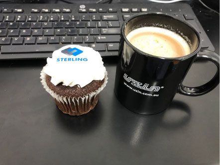 Mark also enjoying his cupcake with his coffee. What more could you ask for? Thanks for sharing with us, Mark. Mark also enjoying his cupcake with his coffee. What more could you ask for? Thanks for sharing with us, Mark.