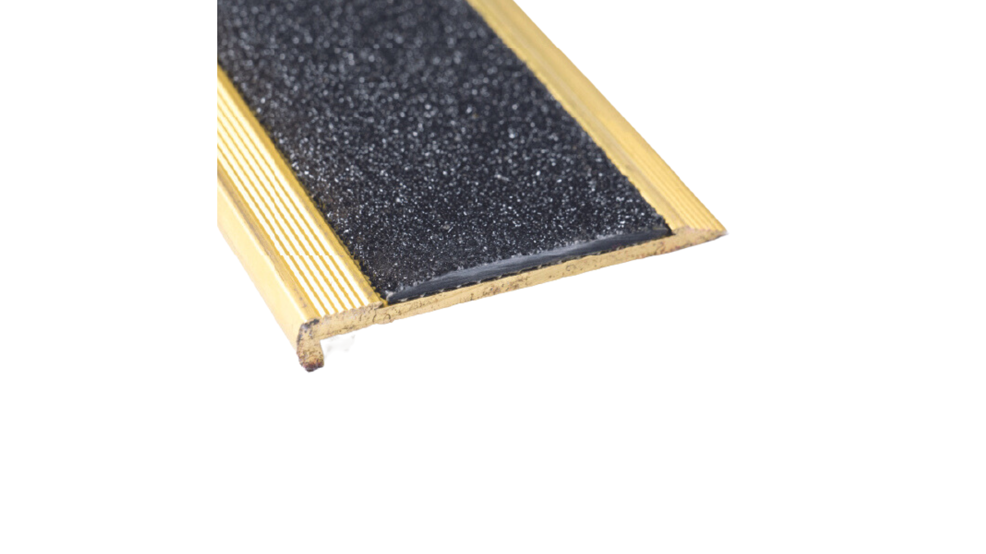 Surface Mount Stair Nosing Brass Carborundum Heavy Duty