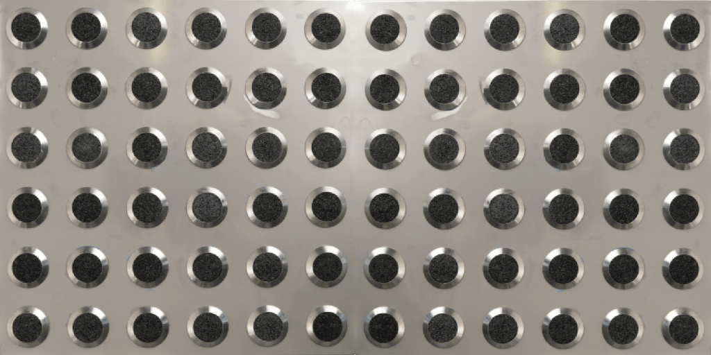 Duratac® Stainless Steel Plate with Carborundum Insert Stainless Steel Plate with Carb Insert -300 x 600mm